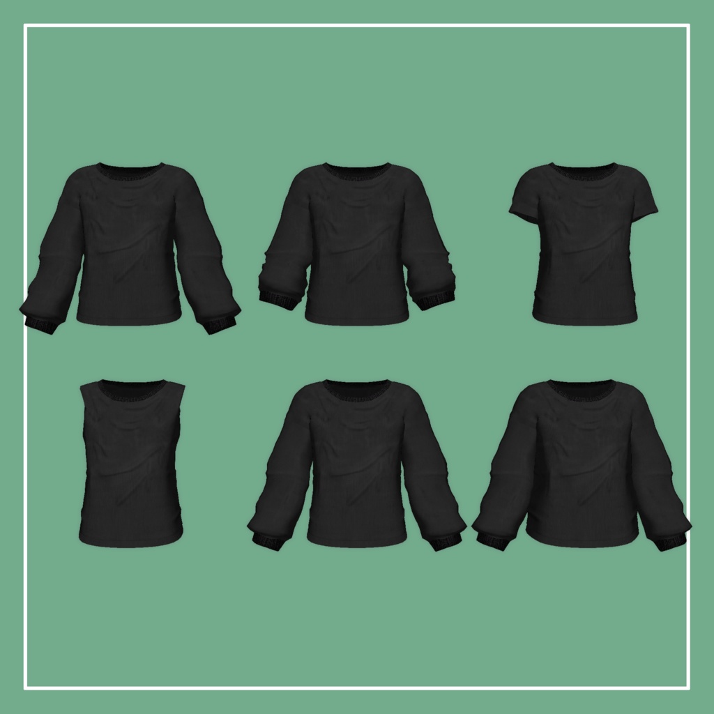 【VRChat】Lapwing専用 CutSew Shirt(MA対応)