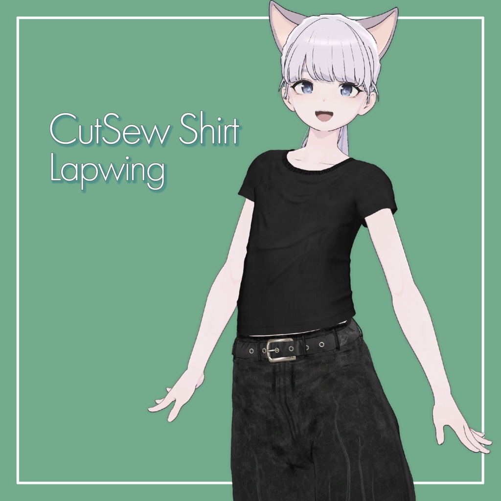 【VRChat】Lapwing専用 CutSew Shirt（MA対応）