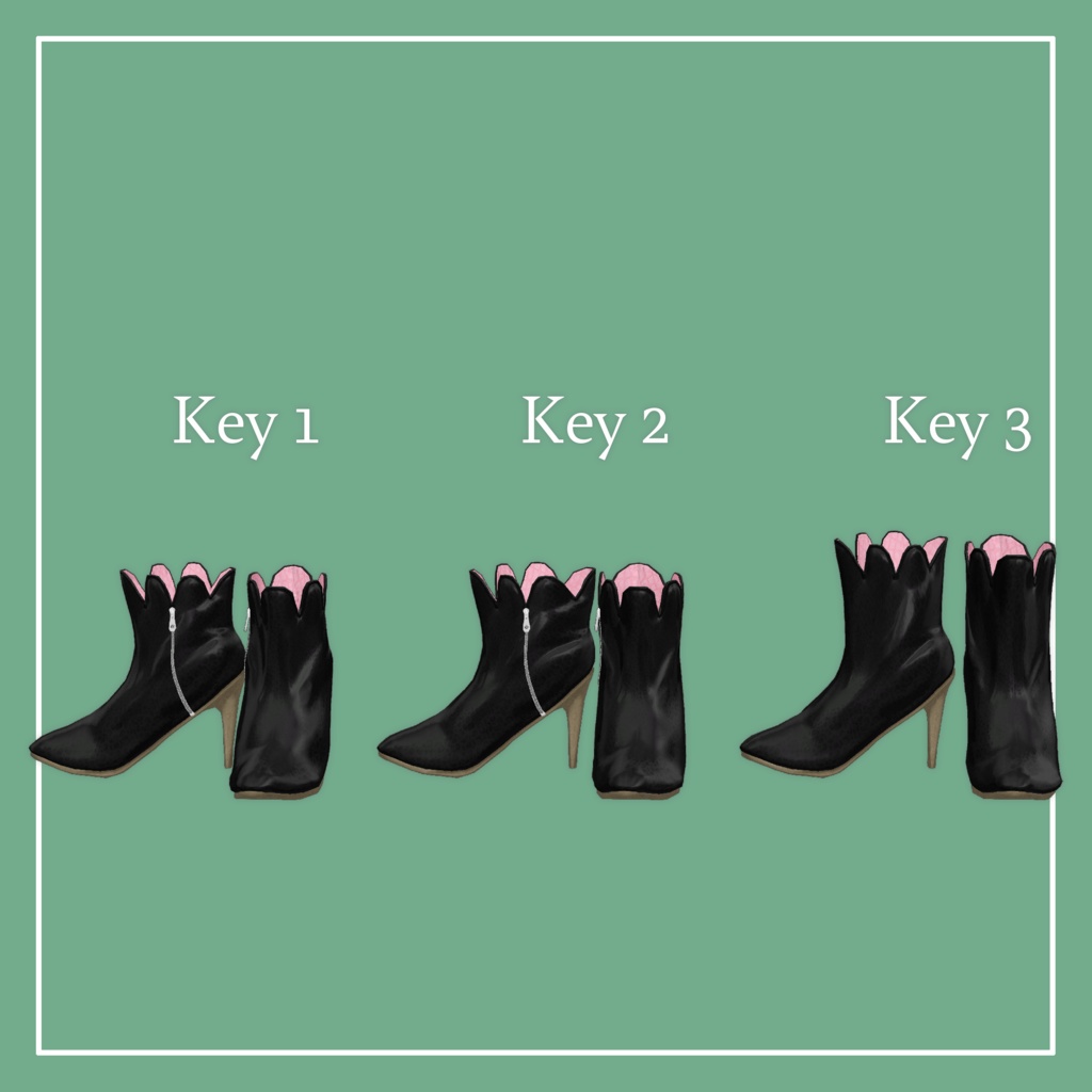 【VRChat】Marycia専用 Stiletto Boots(MA対応)