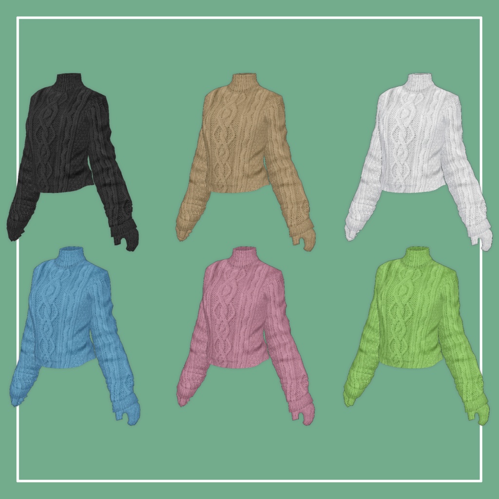 【VRChat】Marycia専用 LongSleeve Knit(MA対応)