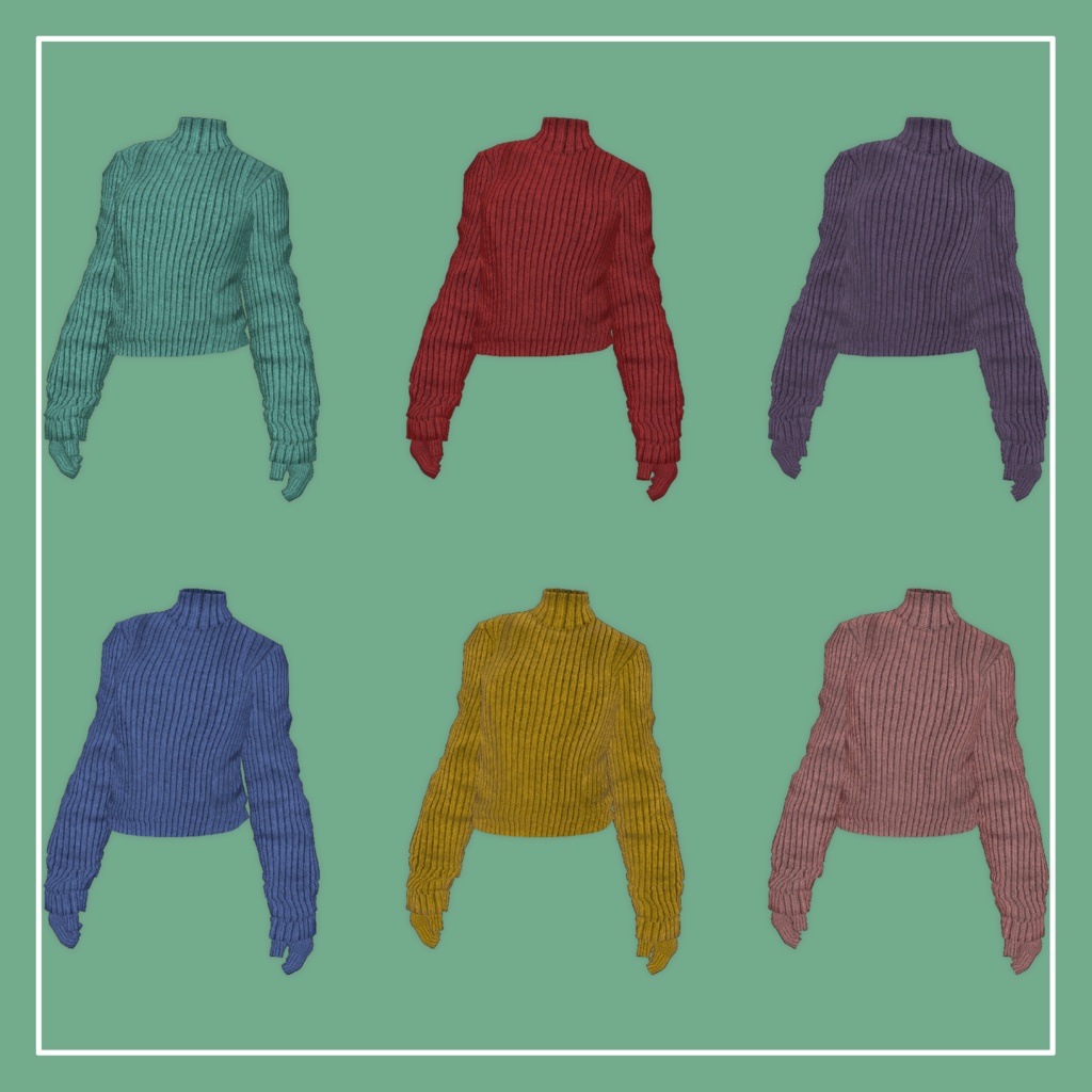 【VRChat】Marycia専用 LongSleeve Knit(MA対応)