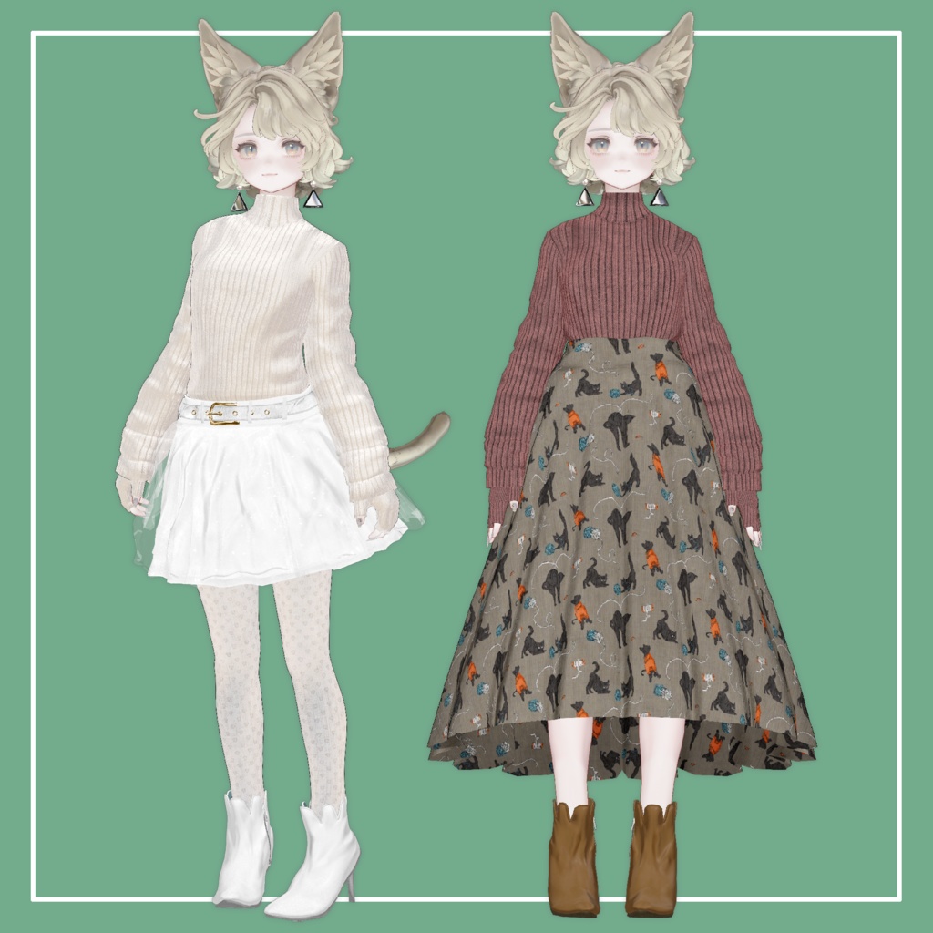 【VRChat】Marycia専用 LongSleeve Knit(MA対応)