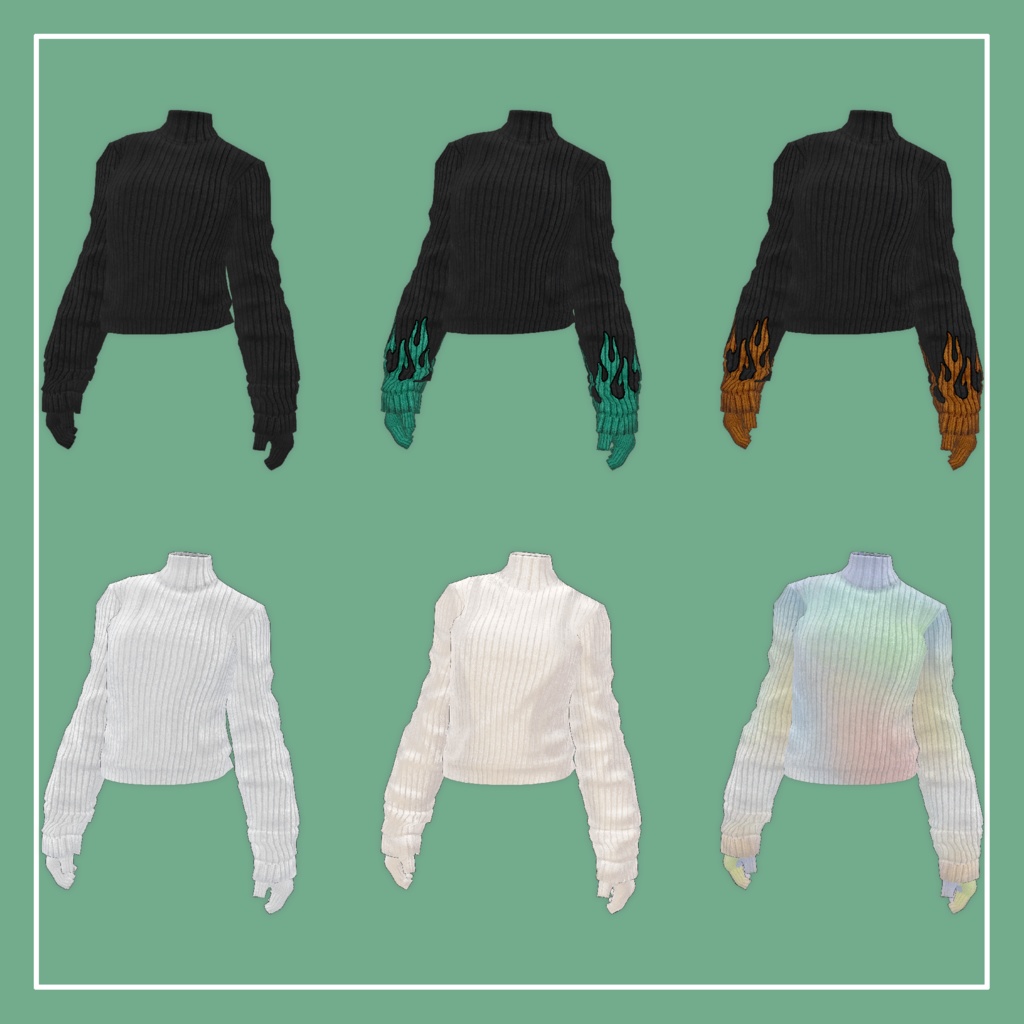 【VRChat】Marycia専用 LongSleeve Knit(MA対応)