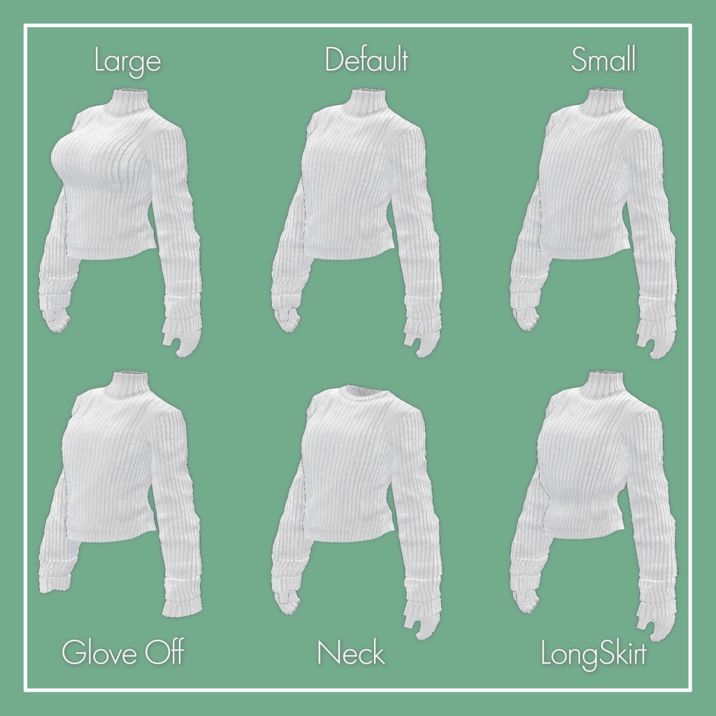 【VRChat】Marycia専用 LongSleeve Knit(MA対応)