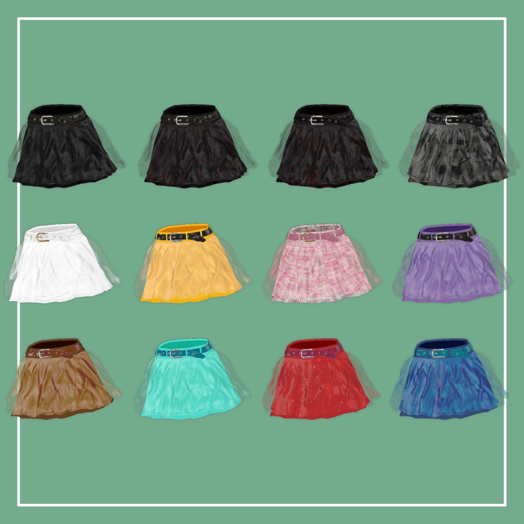 【VRChat】Marycia専用 Chiffon Skirt(MA対応)