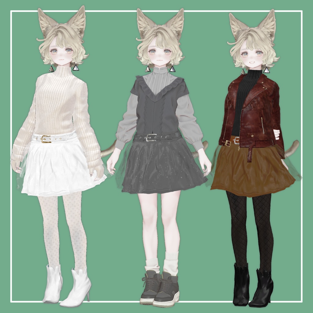 【VRChat】Marycia専用 Chiffon Skirt(MA対応)