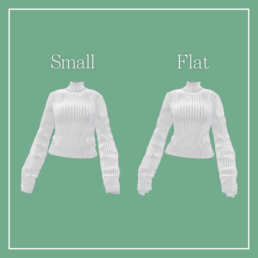 【VRChat】森羅専用 ロングスリーブニット(MA対応)