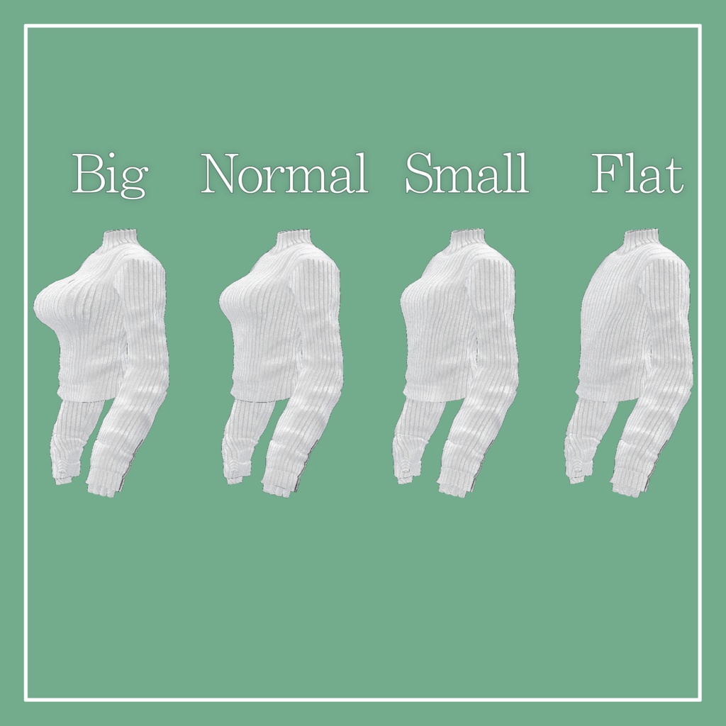 【VRChat】森羅専用 ロングスリーブニット(MA対応)