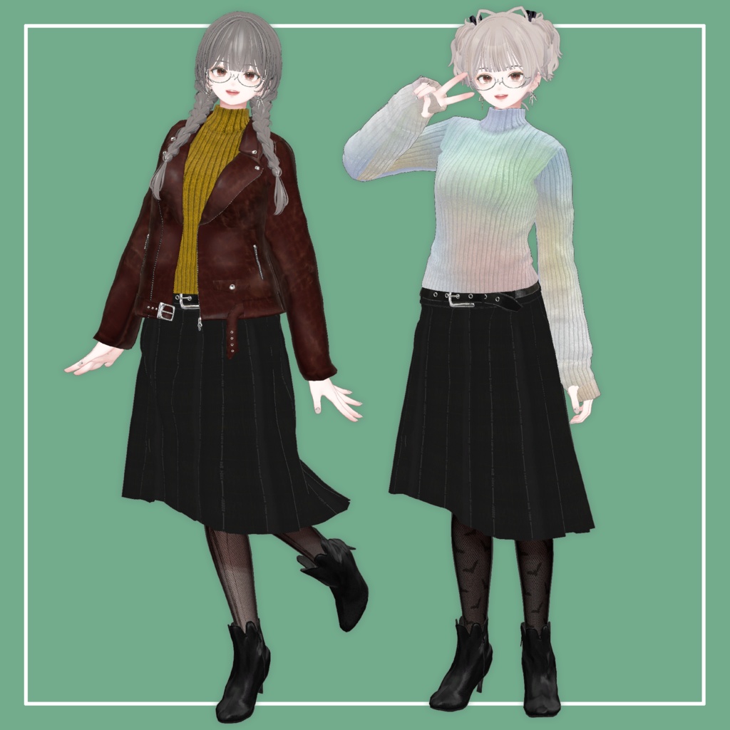 【VRChat】森羅専用 ロングスリーブニット(MA対応)