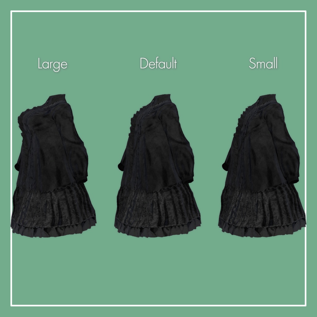 【VRChat】Marycia専用 Wide Onepiece(MA対応)