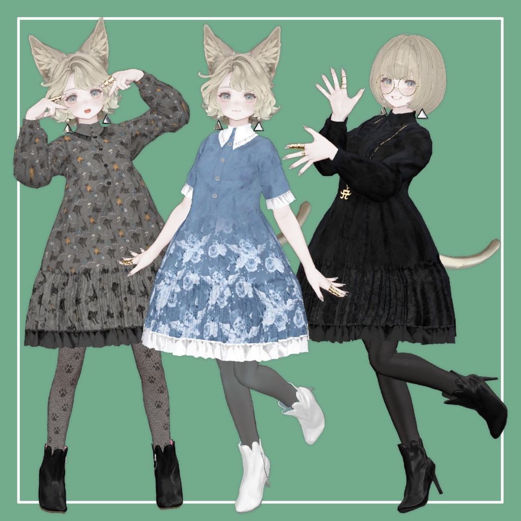 【VRChat】Marycia専用 Wide Onepiece(MA対応)