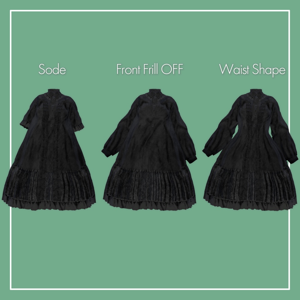 【VRChat】Marycia専用 Wide Onepiece(MA対応)