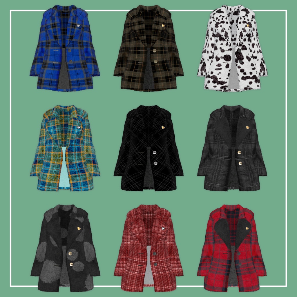 【VRChat】Marycia専用 Heart Coat(MA対応)