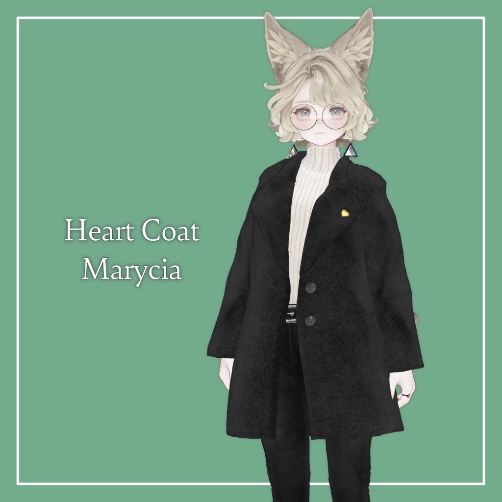 【VRChat】Marycia専用 Heart Coat(MA対応)