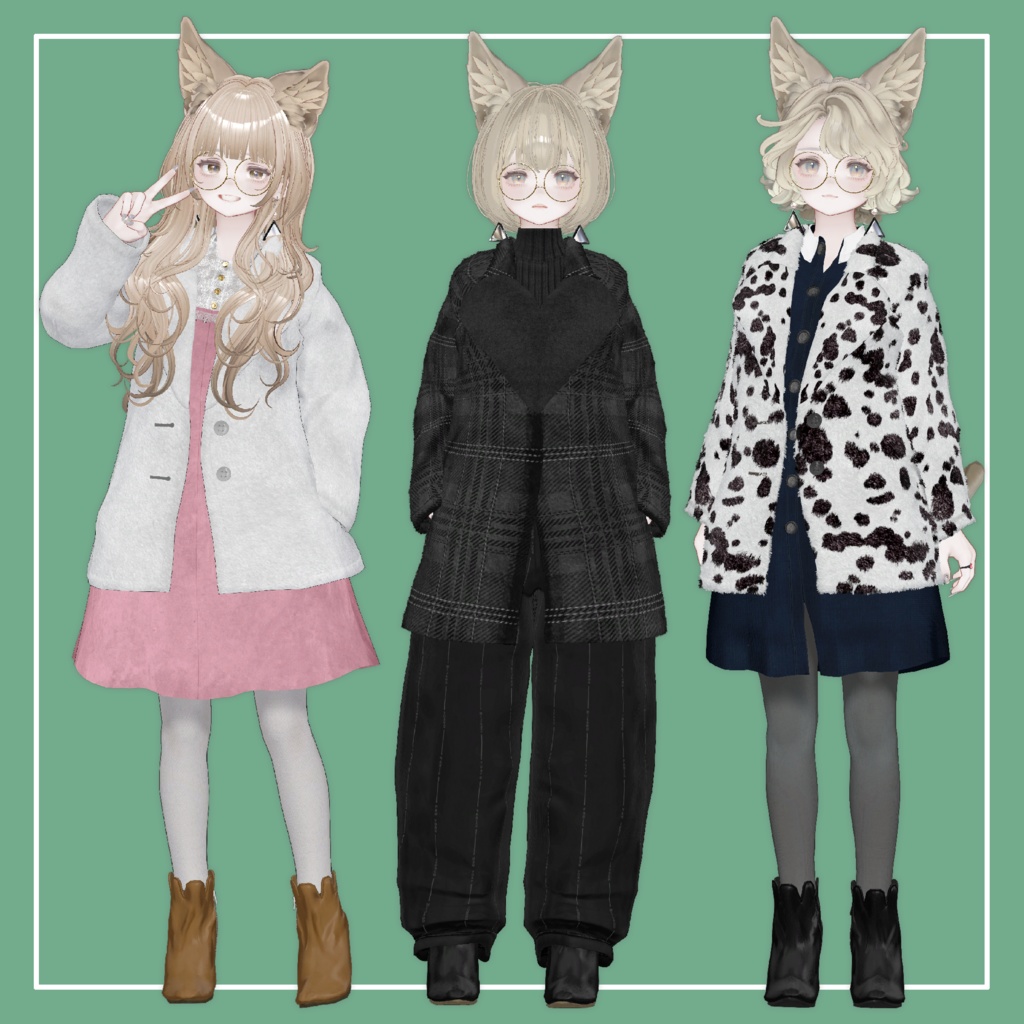 【VRChat】Marycia専用 Heart Coat(MA対応)