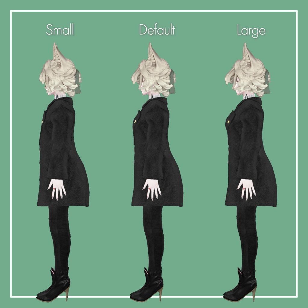 【VRChat】Marycia専用 Heart Coat(MA対応)