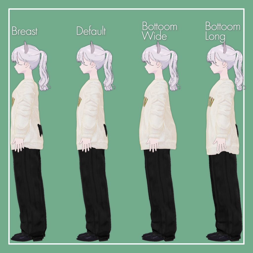 【VRChat】Lapwing専用 ビッグシルエット(MA対応)