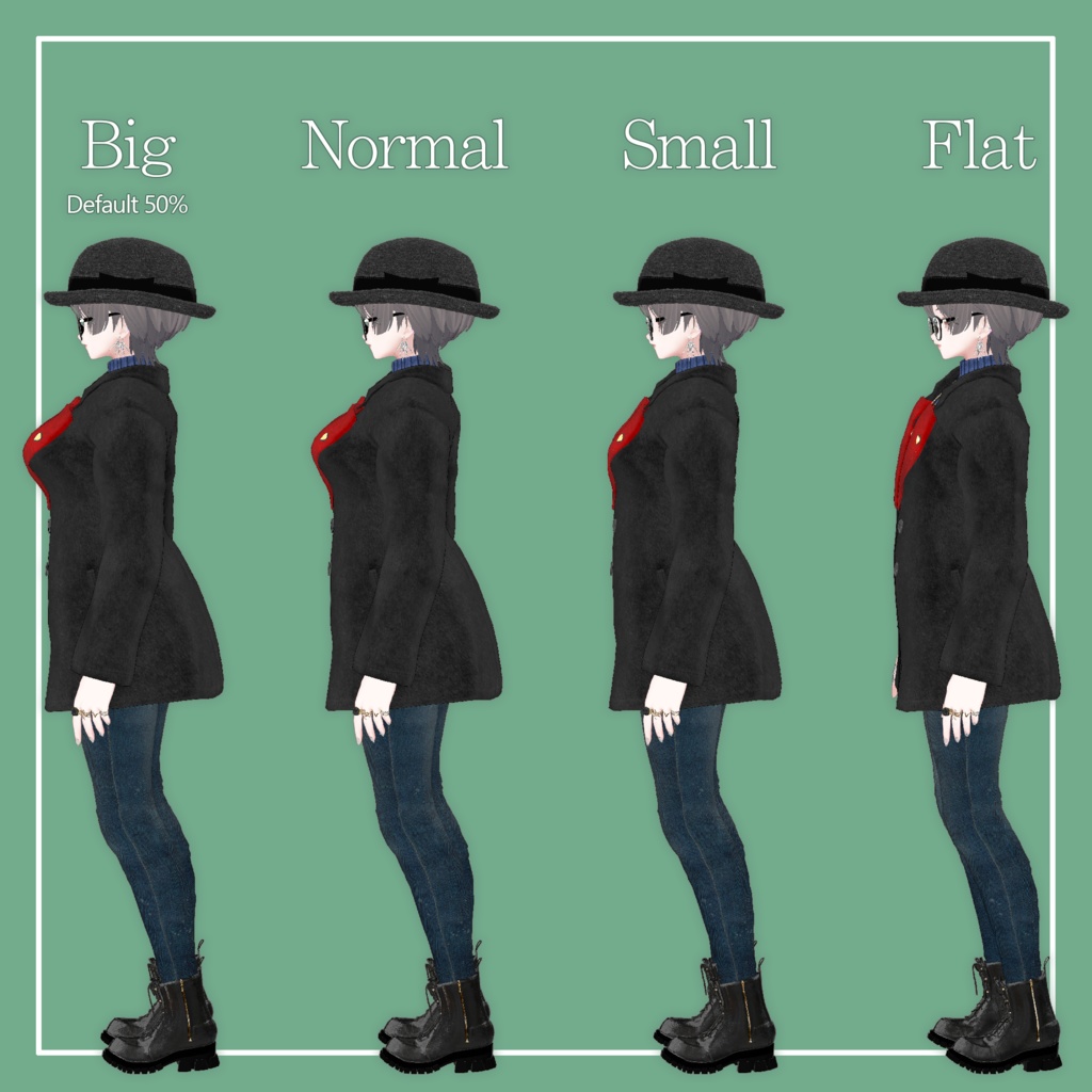 【VRChat】森羅専用 Heart Coat(MA対応)