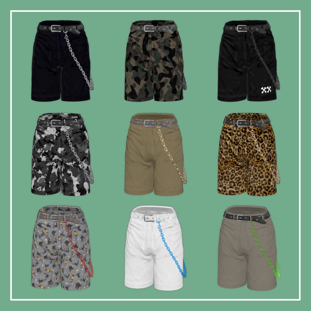 【VRChat】Marycia専用 Half Pants(MA対応)