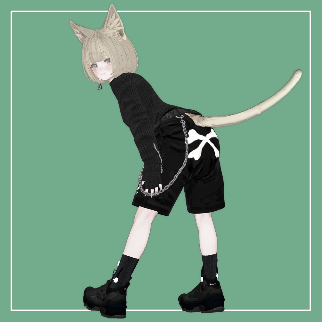 【VRChat】Marycia専用 Half Pants(MA対応)