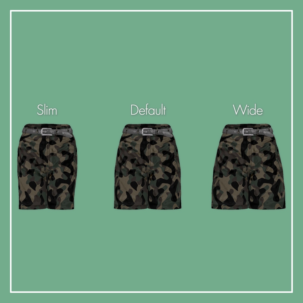 【VRChat】Marycia専用 Half Pants(MA対応)