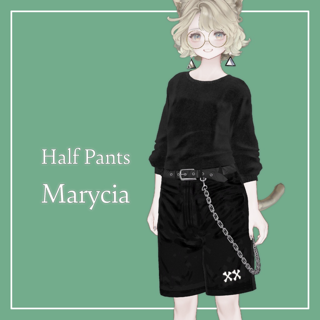 【VRChat】Marycia専用 Half Pants（MA対応）