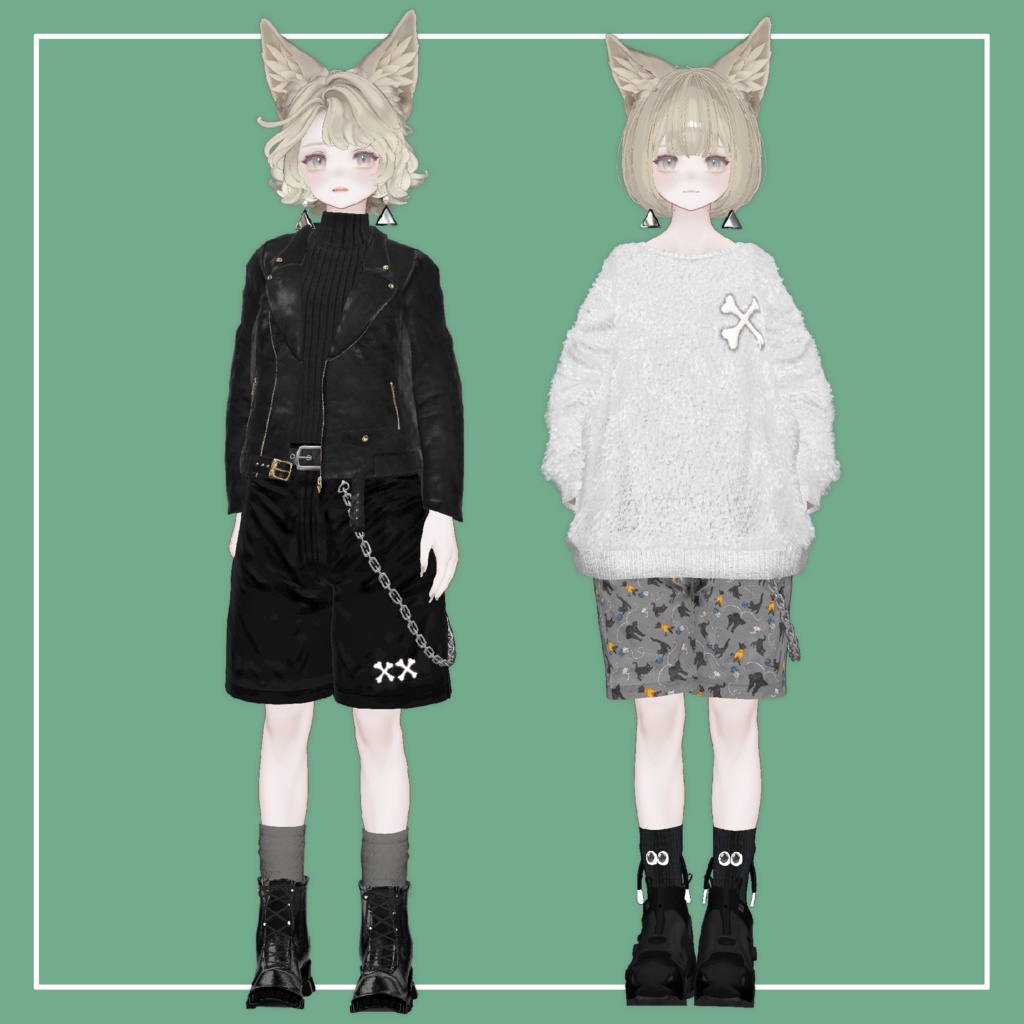 【VRChat】Marycia専用 Half Pants(MA対応)