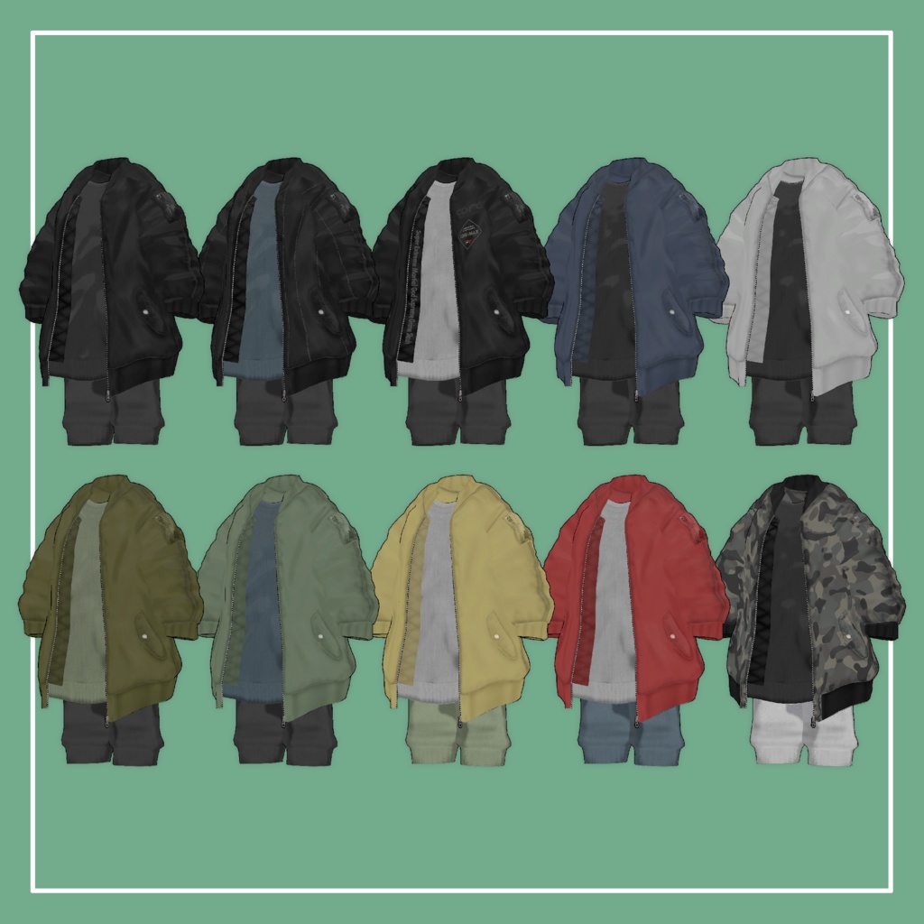 【VRChat】キプフェル専用 MA-1(MA対応)