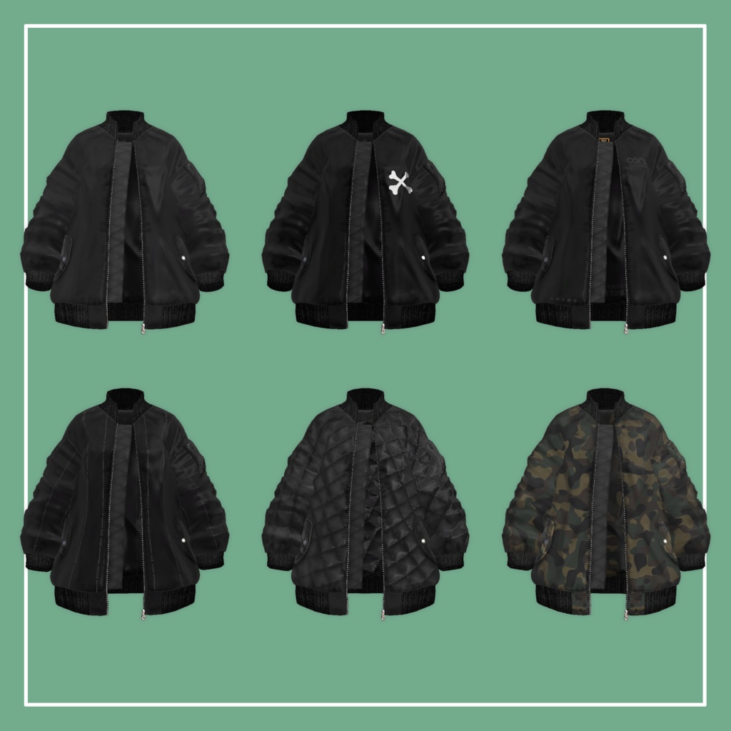 【VRChat】森羅専用 MA-1 & Jogger Pants(MA対応)