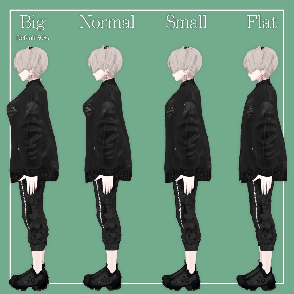 【VRChat】森羅専用 MA-1 & Jogger Pants(MA対応)