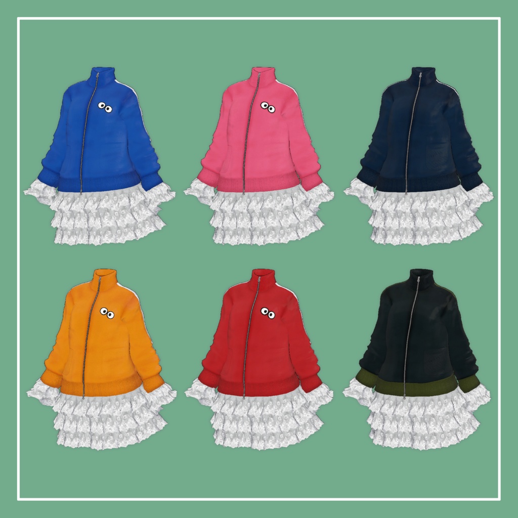 【VRChat】Marycia専用 Jersey FrillSkirt(MA対応)