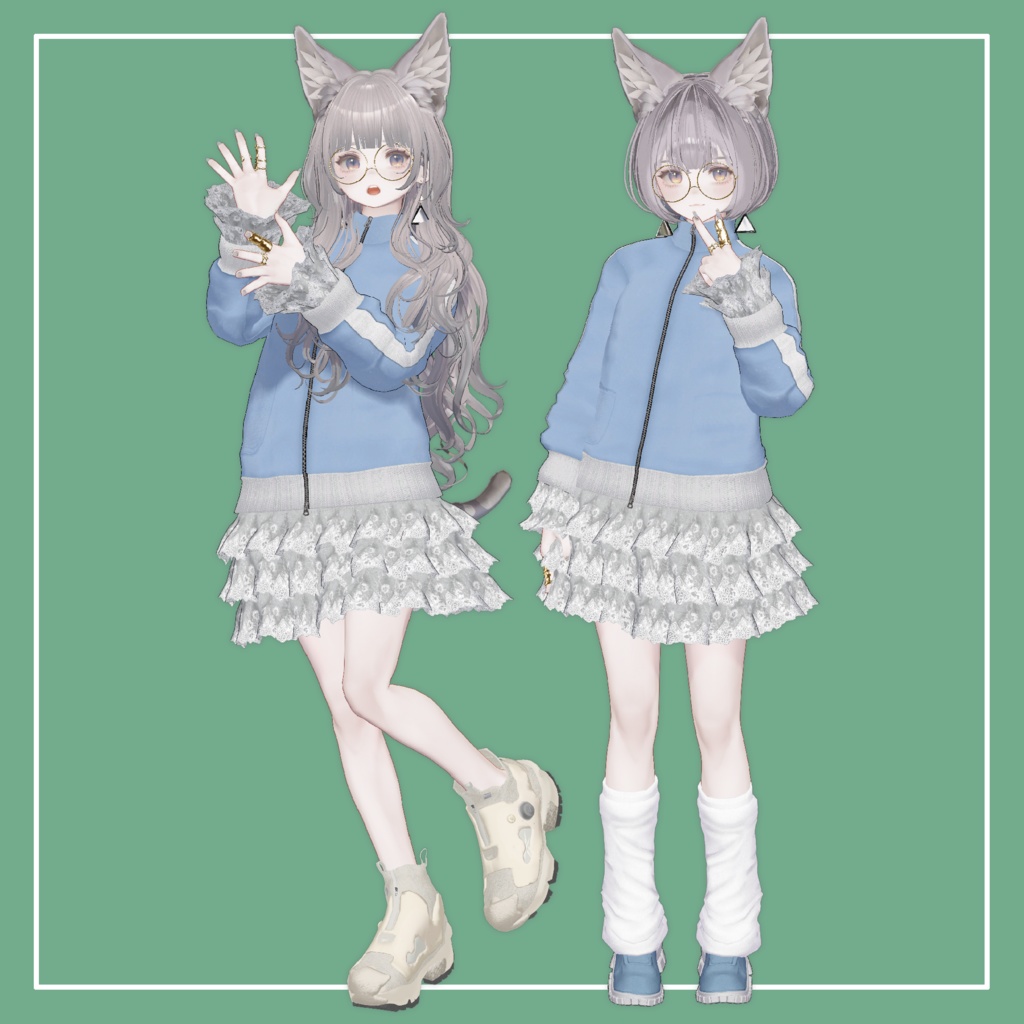 【VRChat】Marycia専用 Jersey FrillSkirt(MA対応)