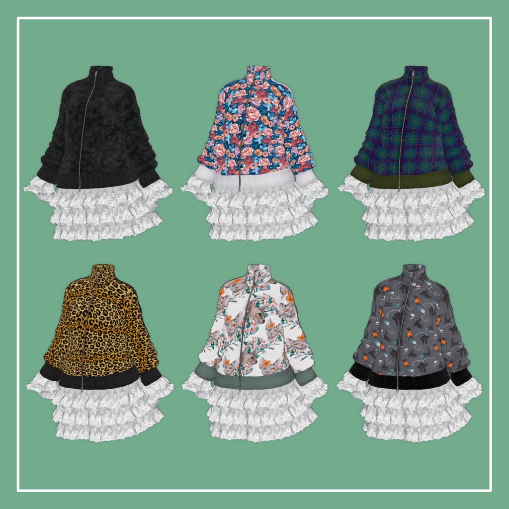 【VRChat】Marycia専用 Jersey FrillSkirt(MA対応)