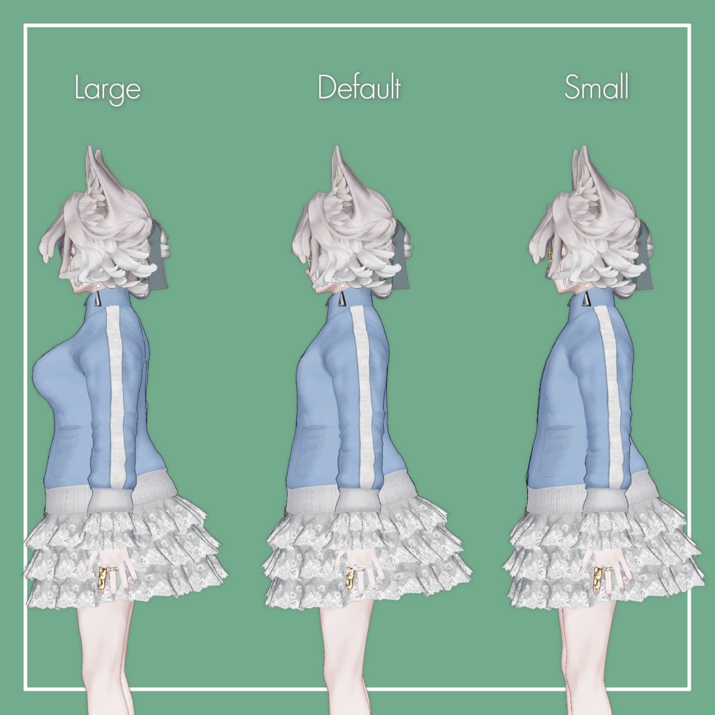 【VRChat】Marycia専用 Jersey FrillSkirt(MA対応)