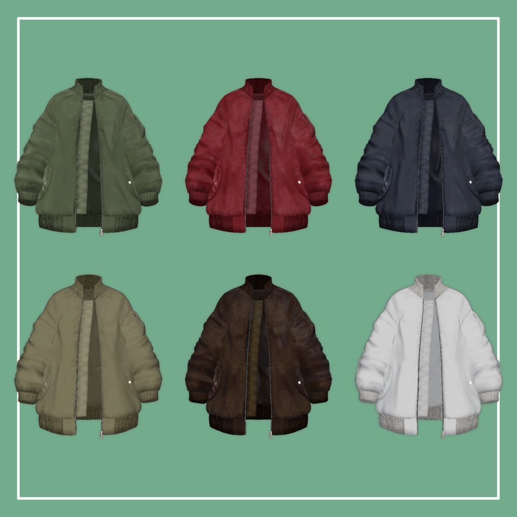 【VRChat】Lowtus専用 MA-1 & Jogger Pants(MA対応)