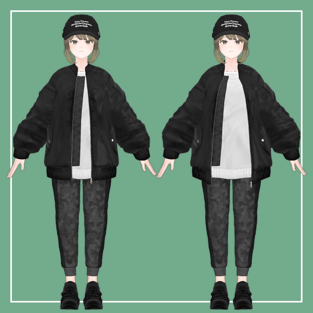 【VRChat】Lowtus専用 MA-1 & Jogger Pants(MA対応)