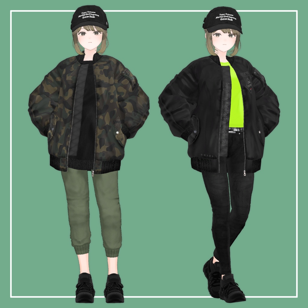 【VRChat】Lowtus専用 MA-1 & Jogger Pants(MA対応)