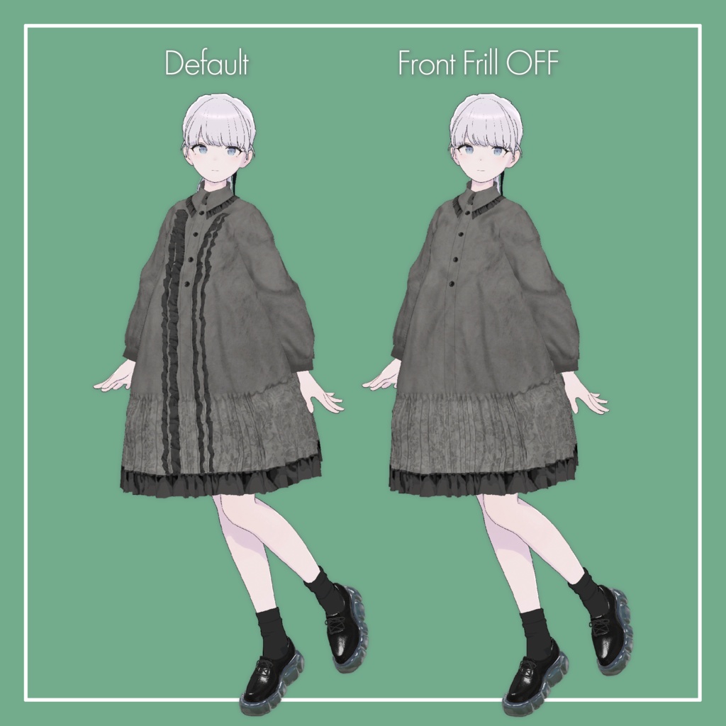 【VRChat】Lapwing専用 Wide Onepiece(MA対応)