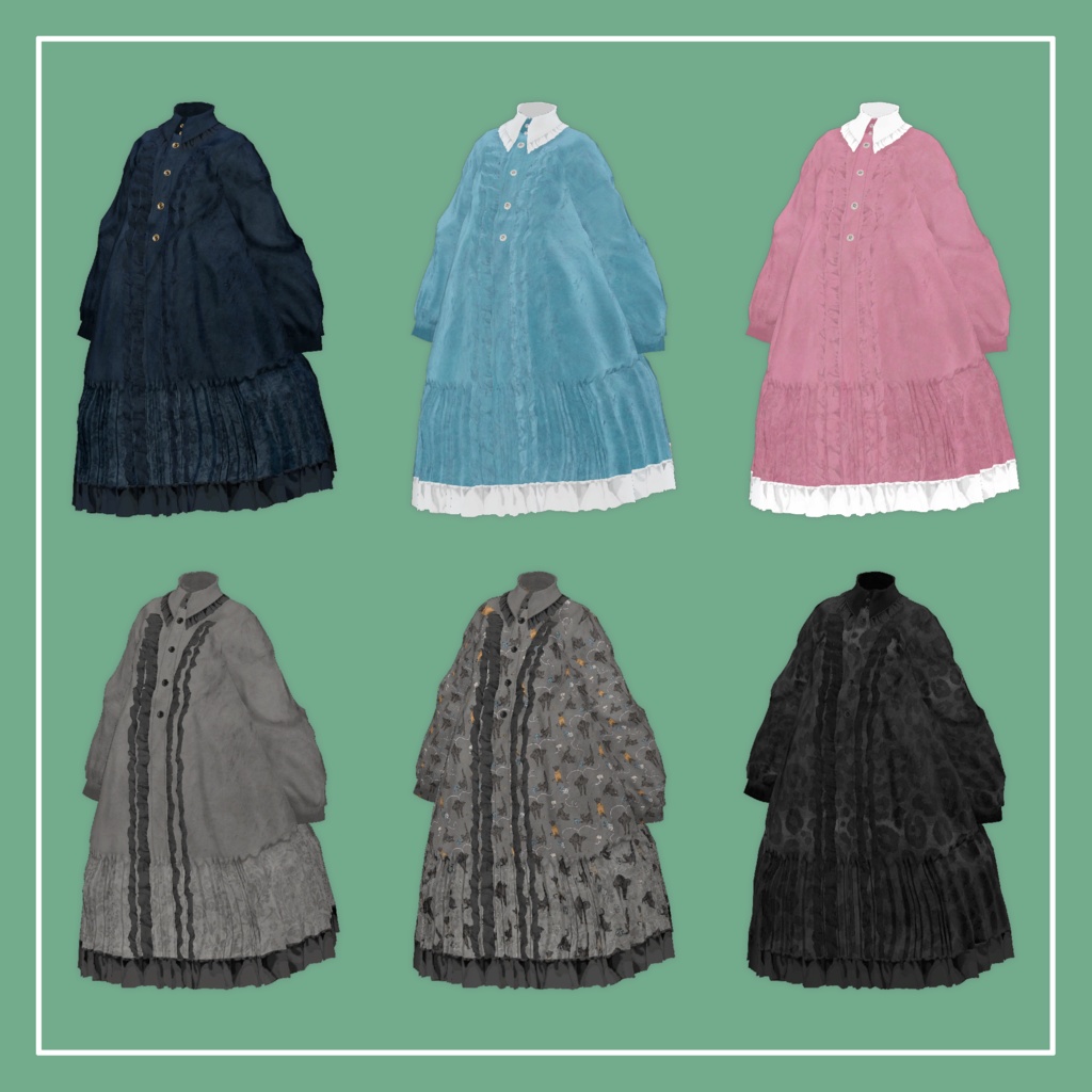 【VRChat】Lapwing専用 Wide Onepiece(MA対応)