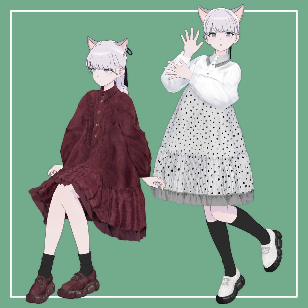 【VRChat】Lapwing専用 Wide Onepiece(MA対応)