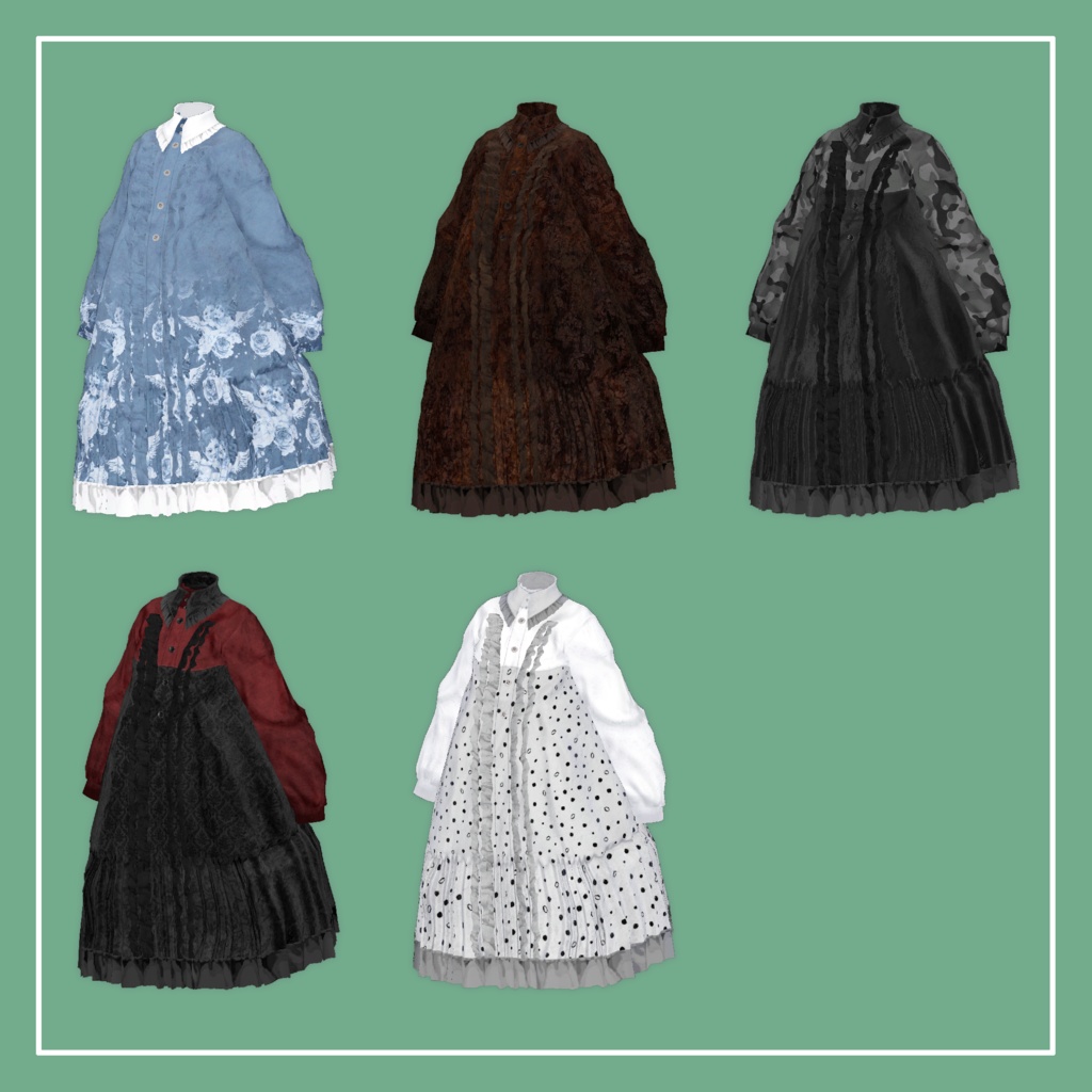 【VRChat】Lapwing専用 Wide Onepiece(MA対応)