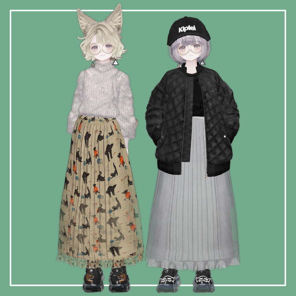 【VRChat】Marycia専用 Airy LongSkirt(MA対応)