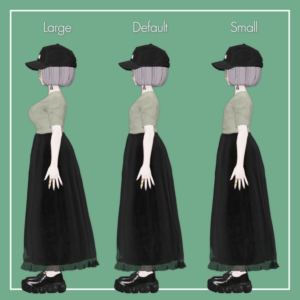 【VRChat】Marycia専用 Airy LongSkirt(MA対応)