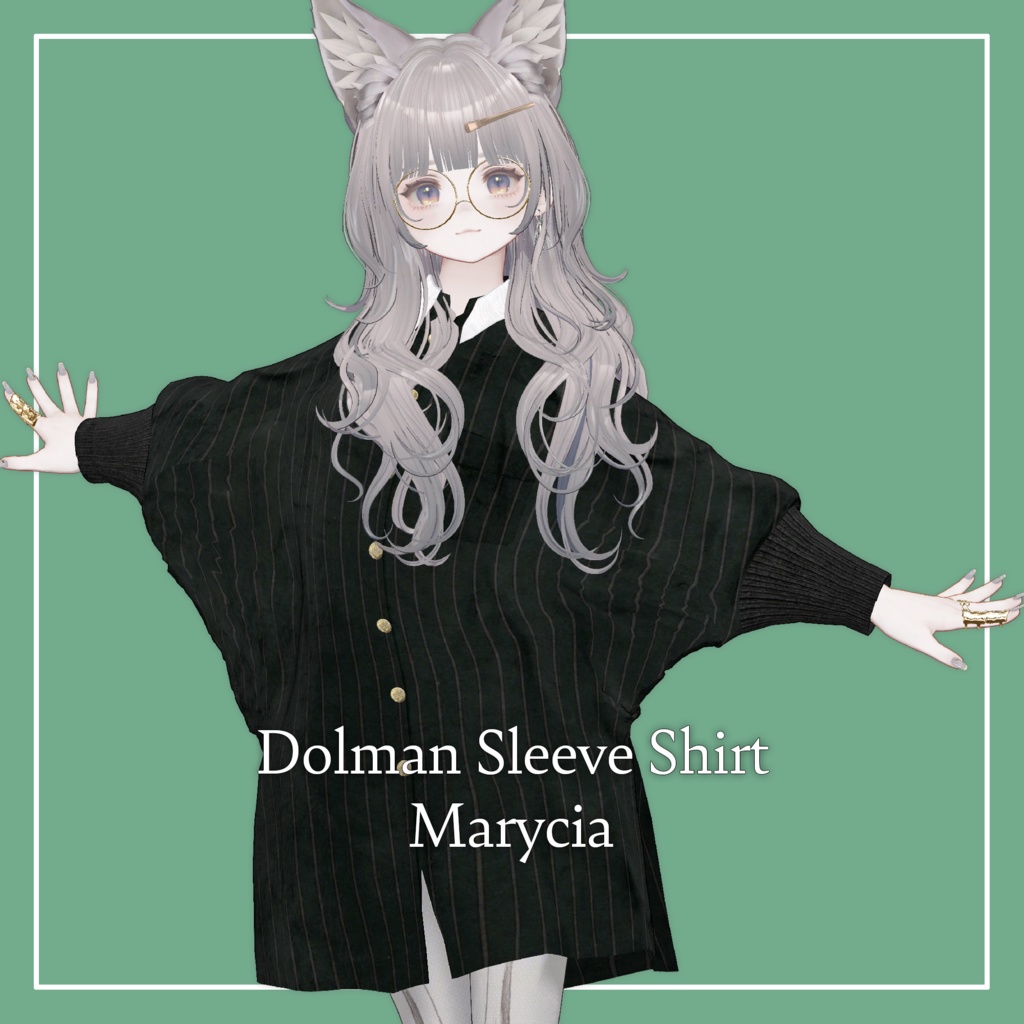 【VRChat】Marycia専用 DolmanSleeve(+Shirt)(MA対応)
