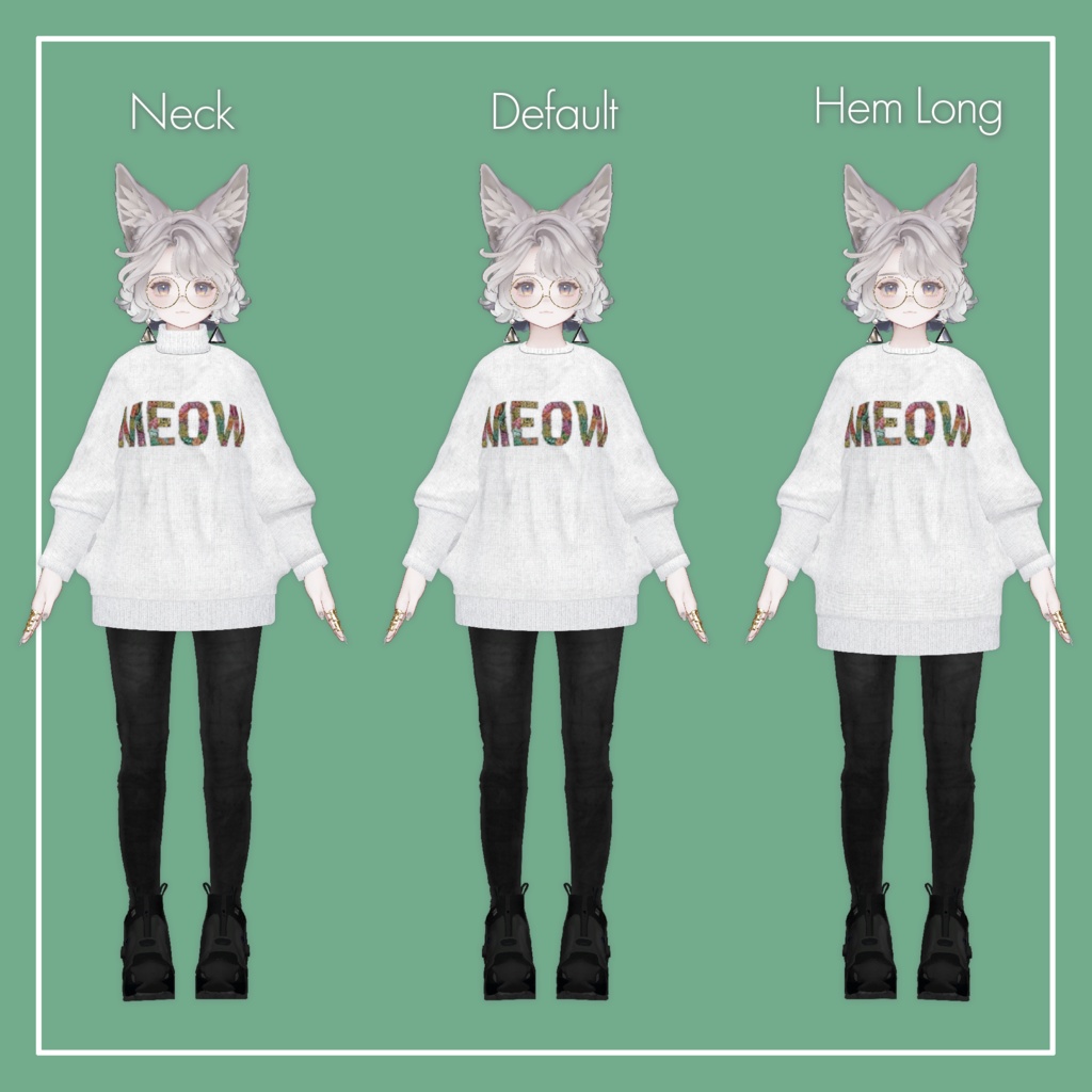 【VRChat】Marycia専用 DolmanSleeve(MA対応)