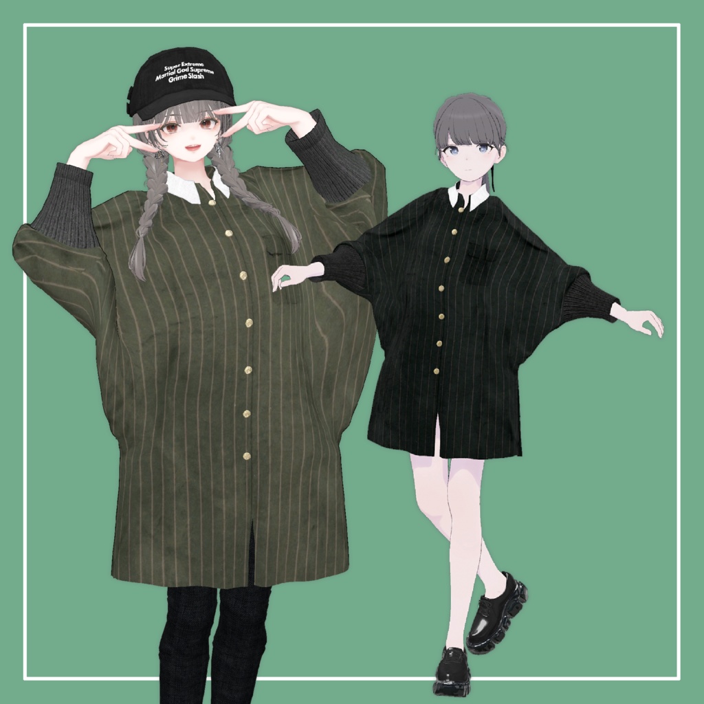 【VRChat】Marycia専用 DolmanSleeve(+Shirt)(MA対応)
