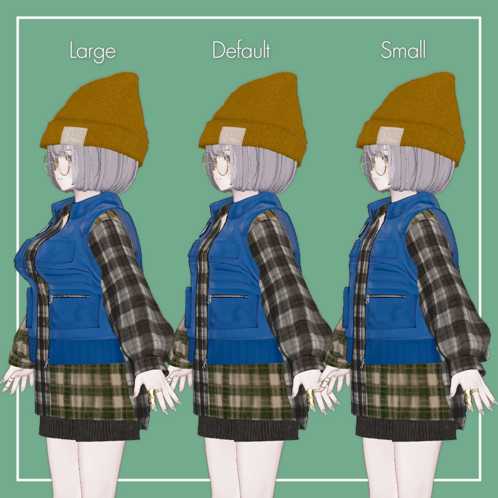 【VRChat】Marycia & Kipfel Fisherman's Set(MA対応)