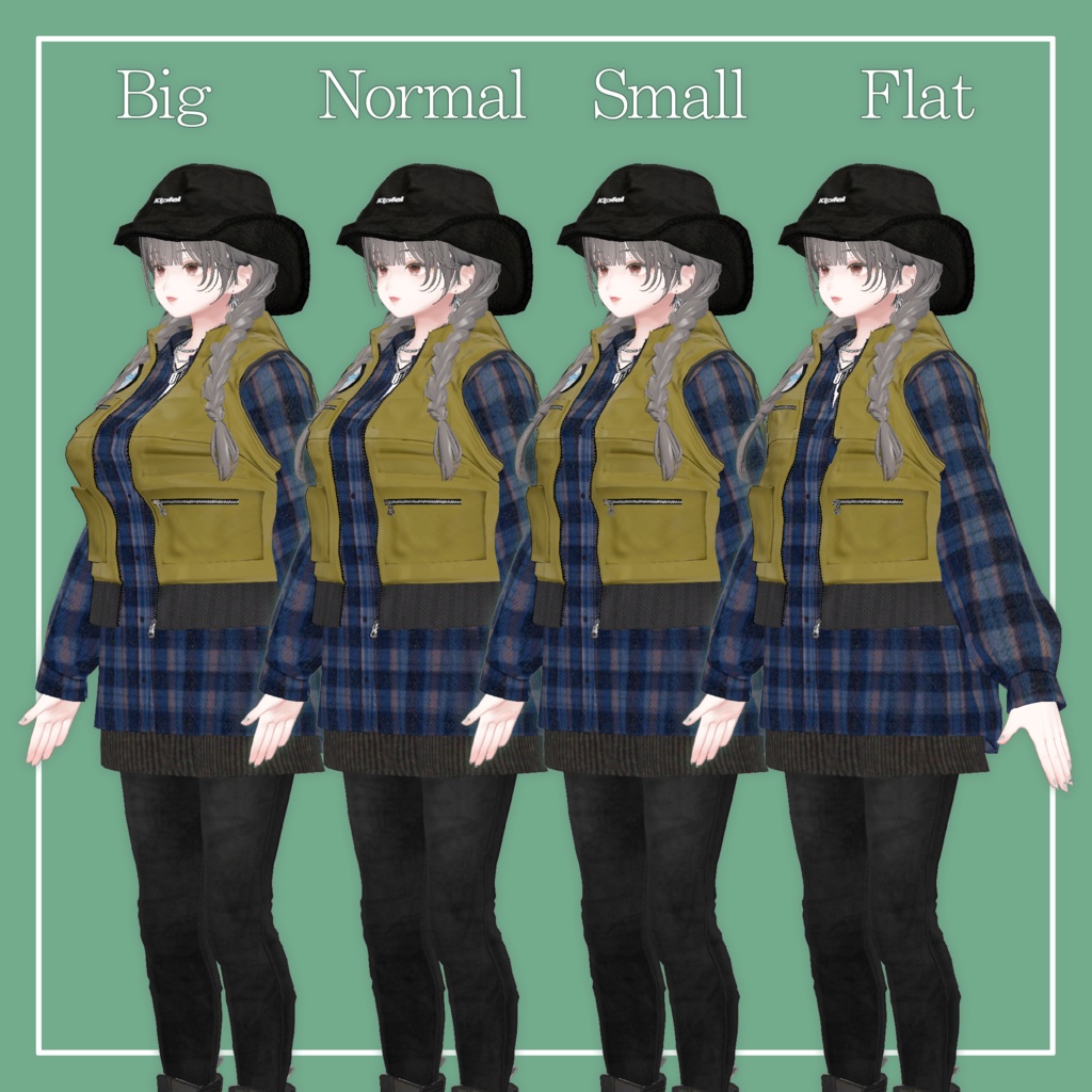 【VRChat】森羅専用 Fisherman's Set(MA対応)