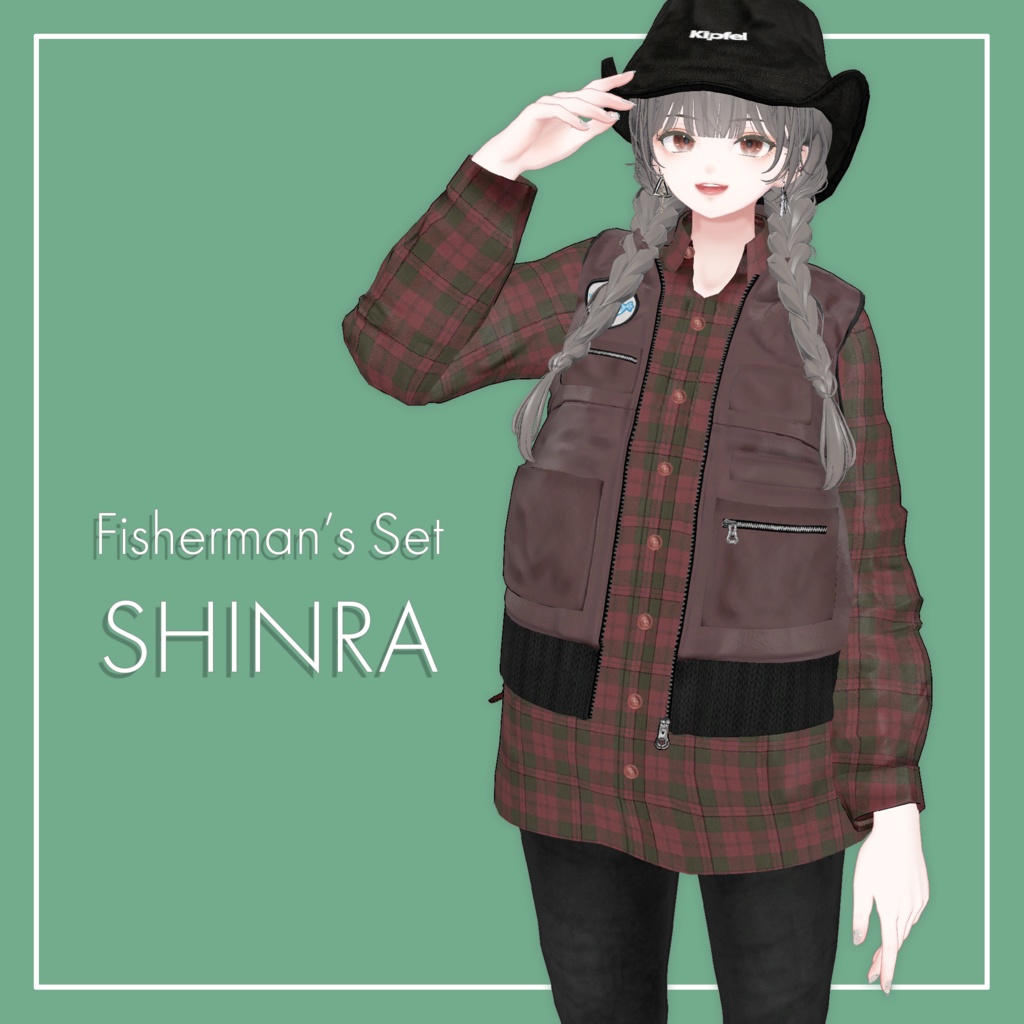 【VRChat】森羅専用 Fisherman's Set(MA対応)