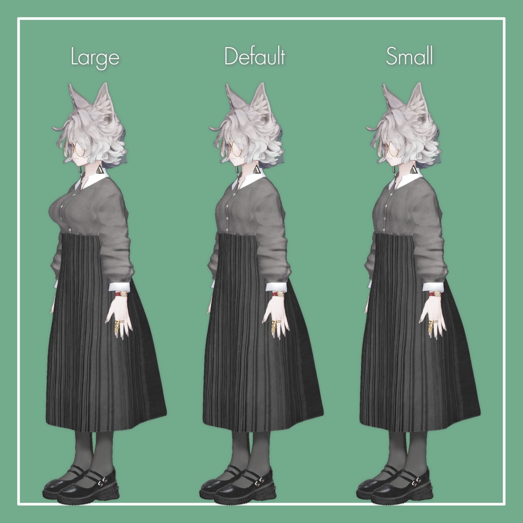 【VRChat】Marycia専用 WideShirt Onepiece(MA対応)